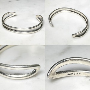 vintage silver open work cuff bangle