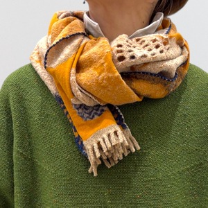 nume コットンウールカットジャガードミニストール