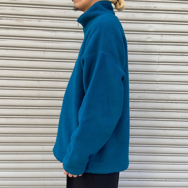 90s USA patagonia パタゴニア ハーフジップフリース 緑系 XL