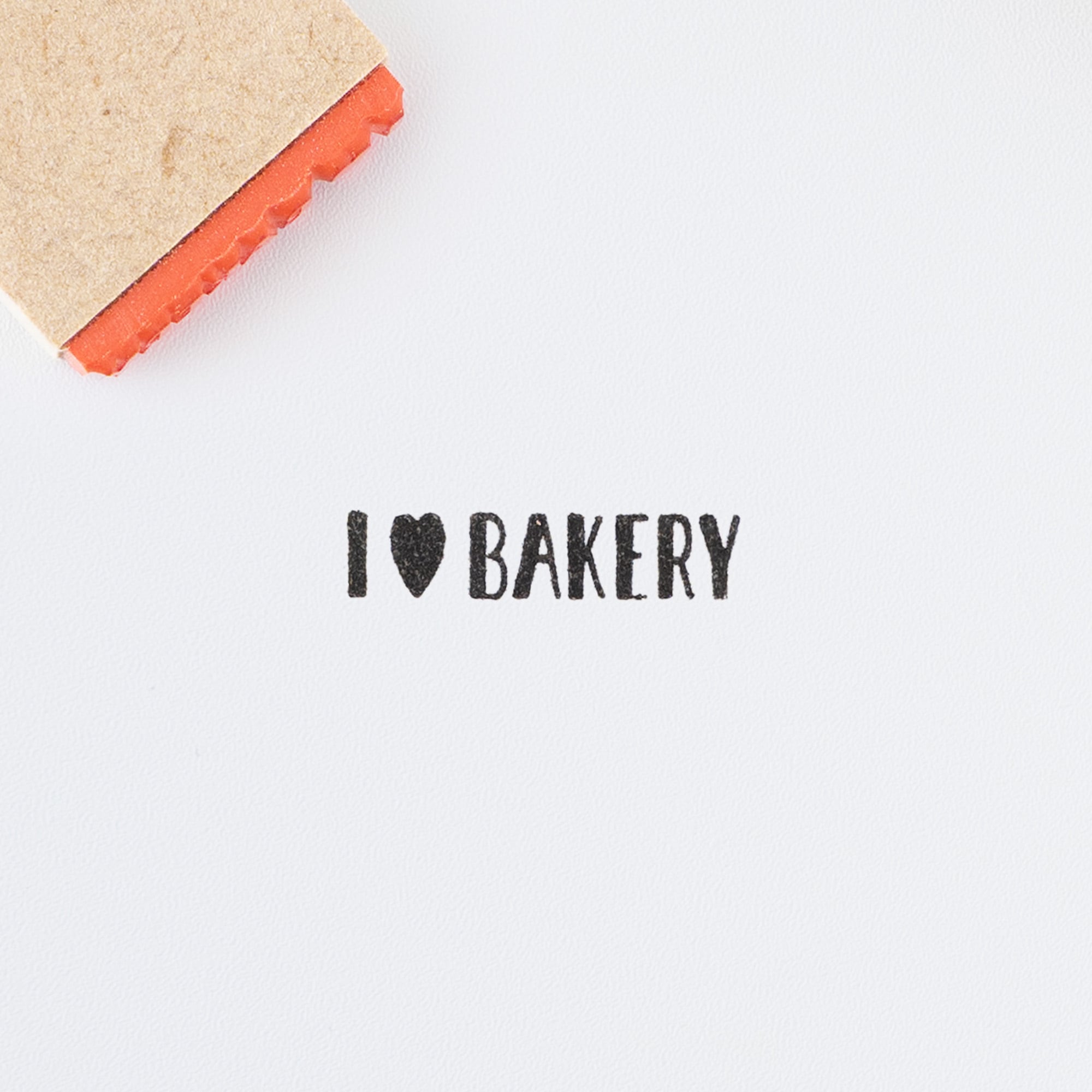 【小さな文字】I LOVE BAKERY | はんこ