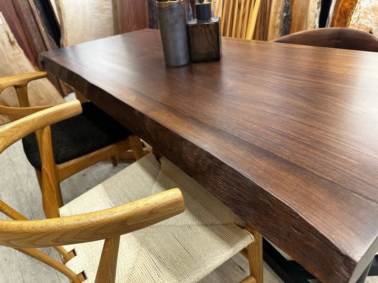 OUTLET】ウォールナット_1600×750-660×53_新宿店_テーブル天板/一枚板