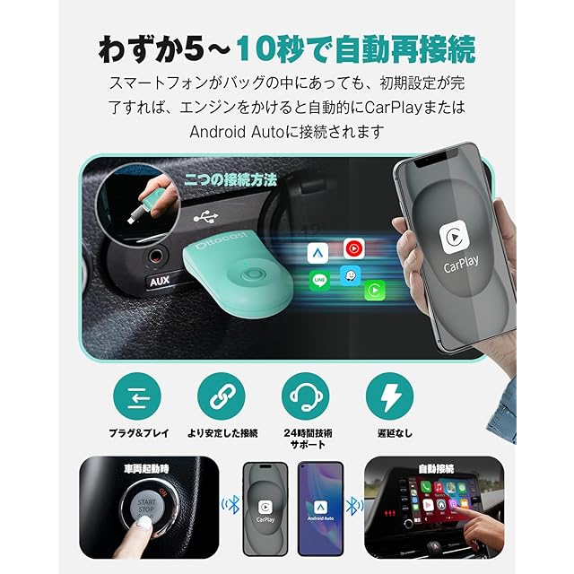 公式】オットキャスト OTTOCAST MINI【2025最新Miniワイヤレス