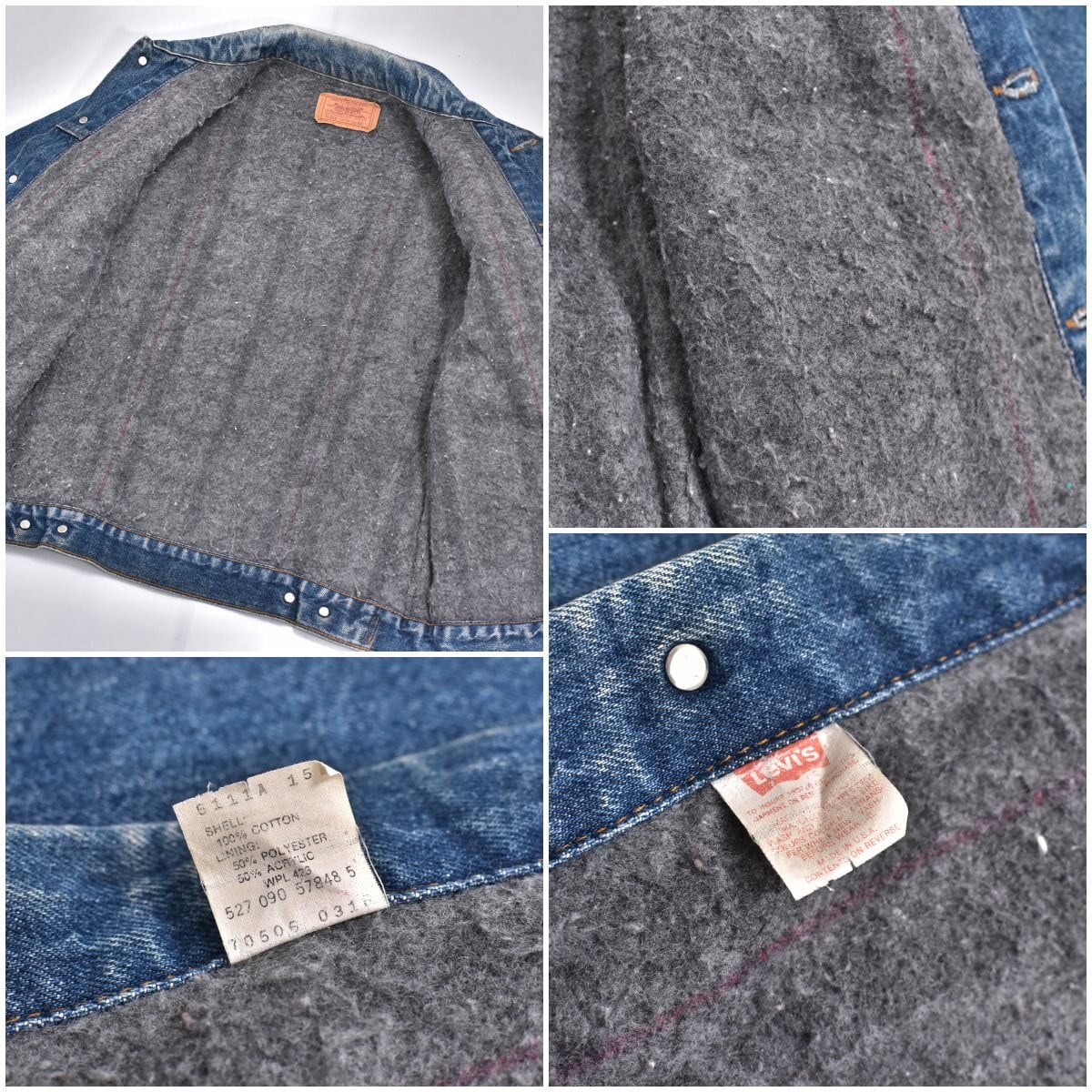 90s アメリカ製 Levi's70506 リーバイス ブランケットライナー 90s アメリカ製 Levi's70506 リーバイス ブランケットライナー