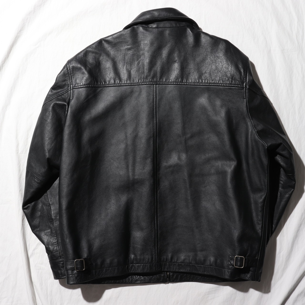 優良皮革 L OLD GAP レザージャケット オールドギャップ ブラック 黒