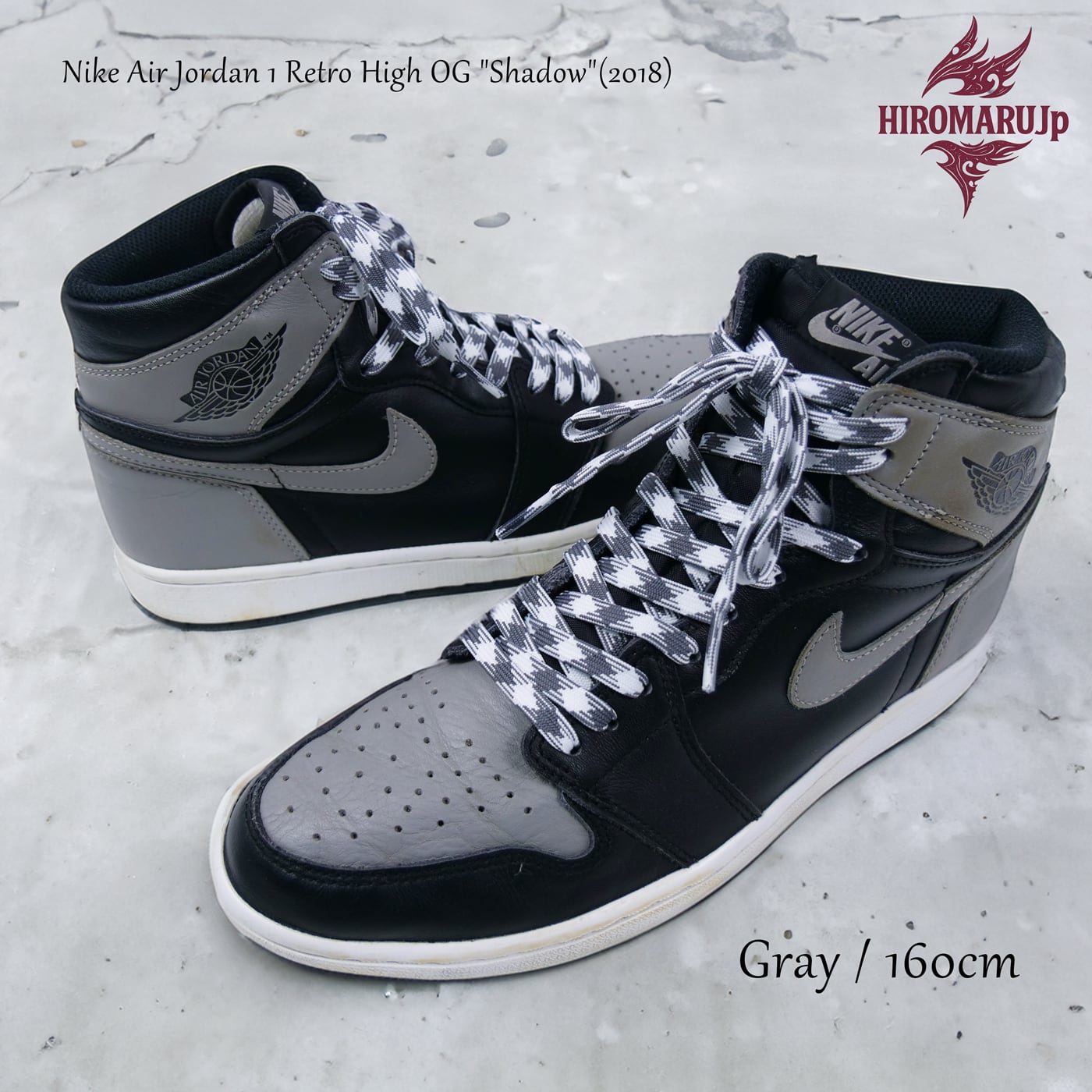 フラット シューレース 千鳥格子柄 HOUNDSTOOTH SHOELACE 靴ひも くつ