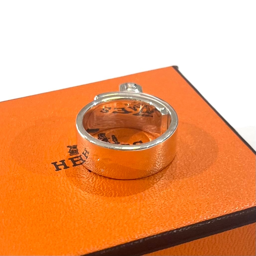 HERMES シルバーリング オレンジボックス付き　PM 54 HERMÈS】【11.5号】2457エルメスケリー カデナリング 51号SV925