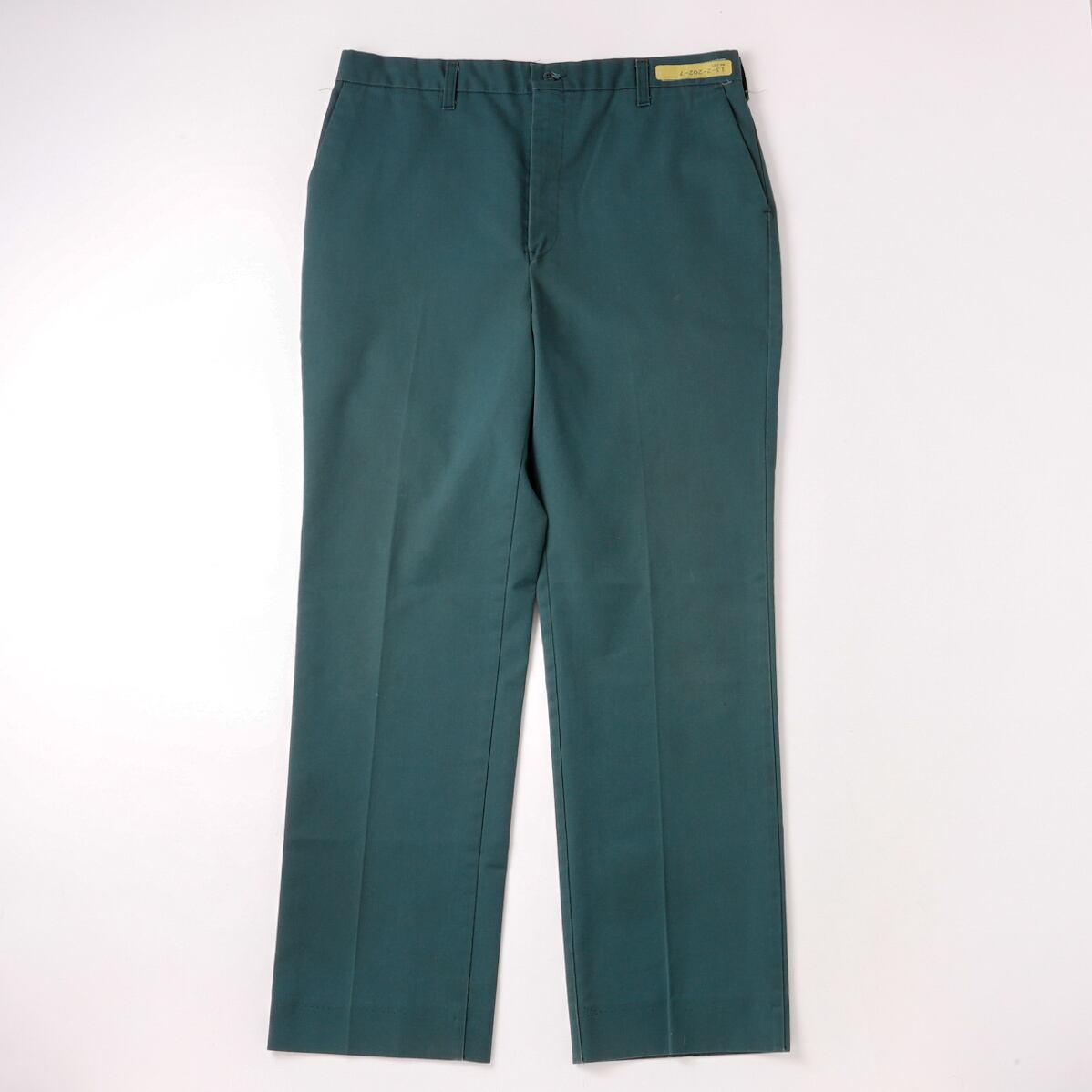 ⚫️yyyy商品 スラックス　60s 玉虫　ダークグリーン　ヴィンテージ 逸品】60s special vintage work pants fade green Made in USA W34