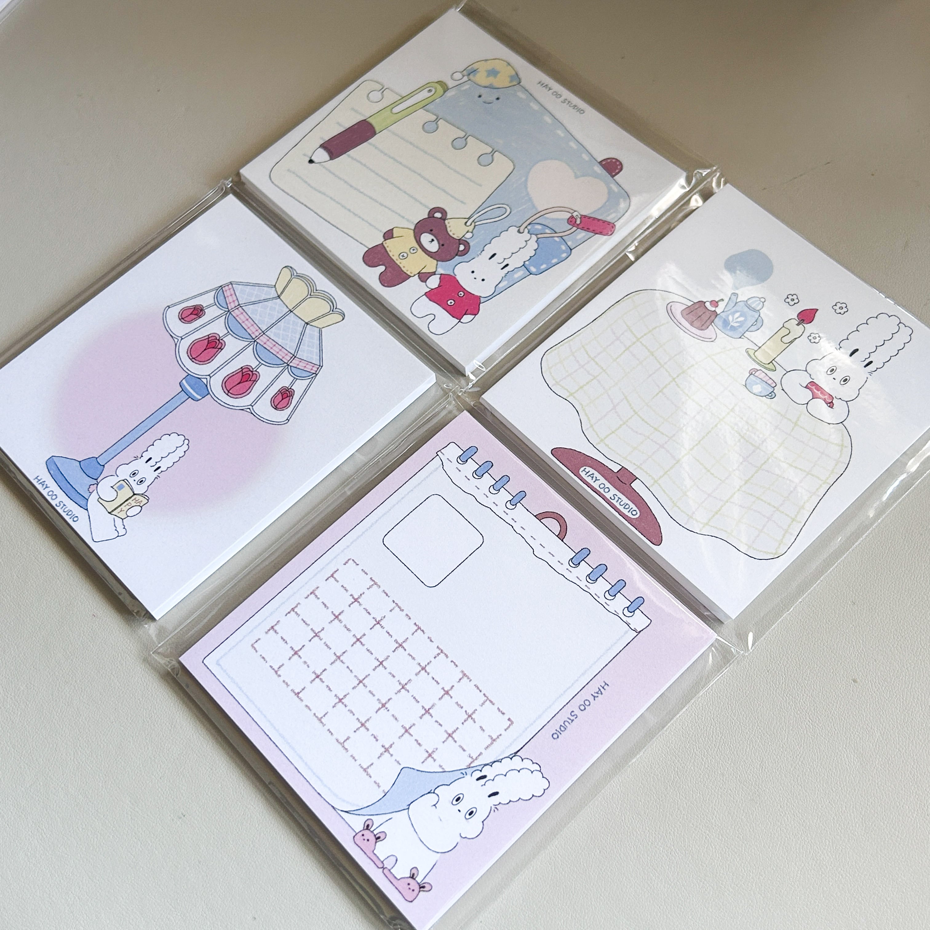 HAYOOSTUDIO】メモ帳 4種類 | 韓国文具・雑貨 kaulcoffee.studio