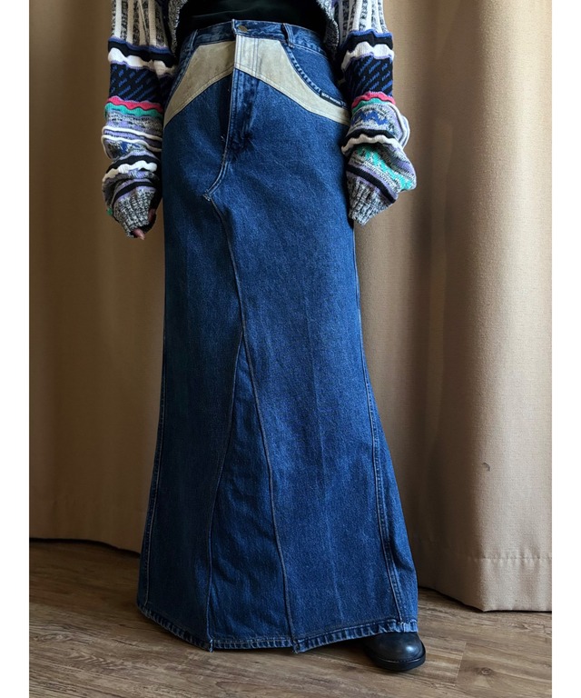 MADE IN MEXICO remake denim skirt-4482-1