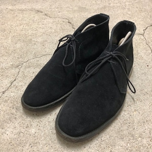 Tricker`s ×Comme des Garcons Homme/Chukka Boots/UK8/26.5cm/M7169/チャッカブーツ/革靴/ブラック/トリッカーズ/コムデギャルソンオムコラボ