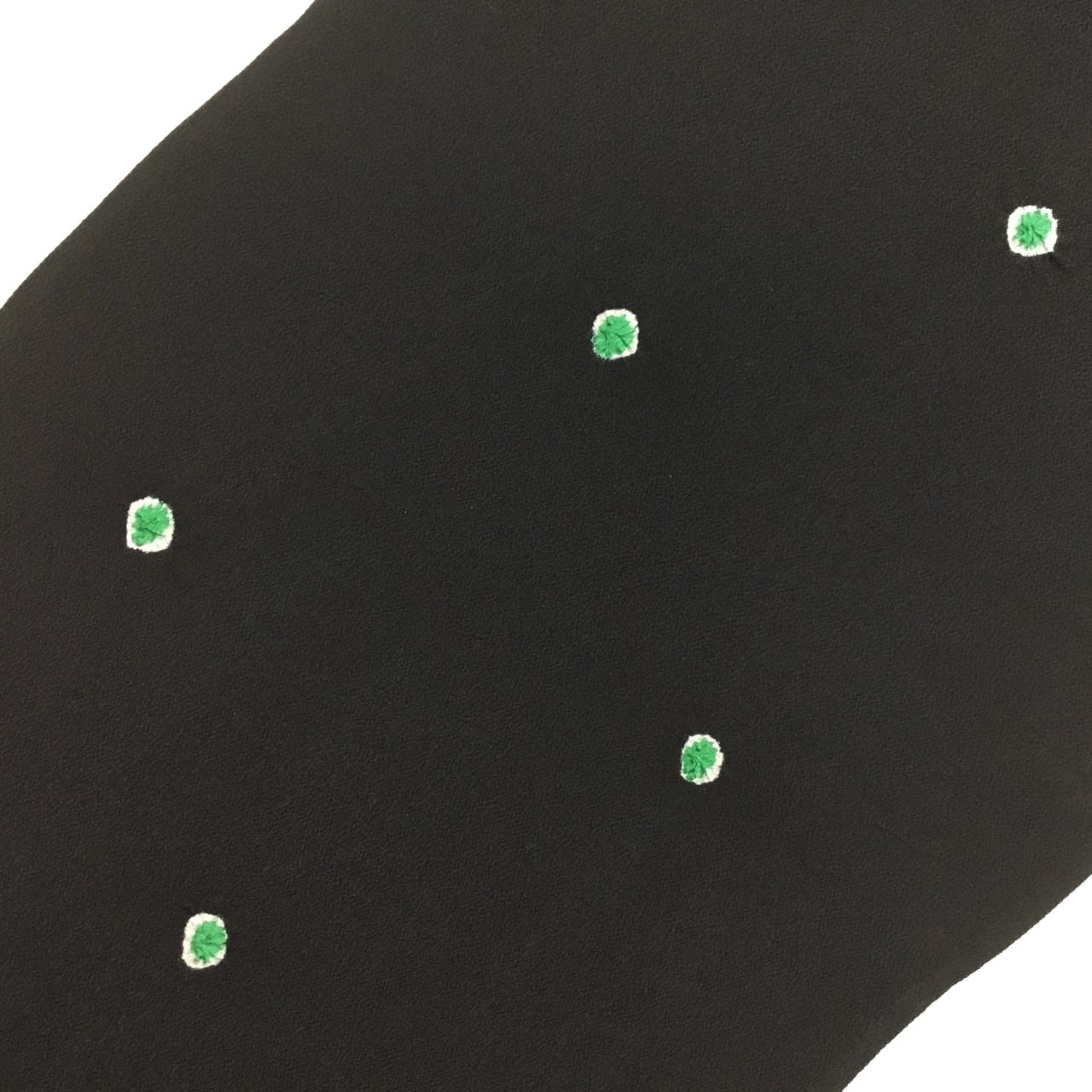 渡敬 帯揚げ 絞り染め 黒色に常磐緑色 ※生地難あり【未着用品】 | かわの屋