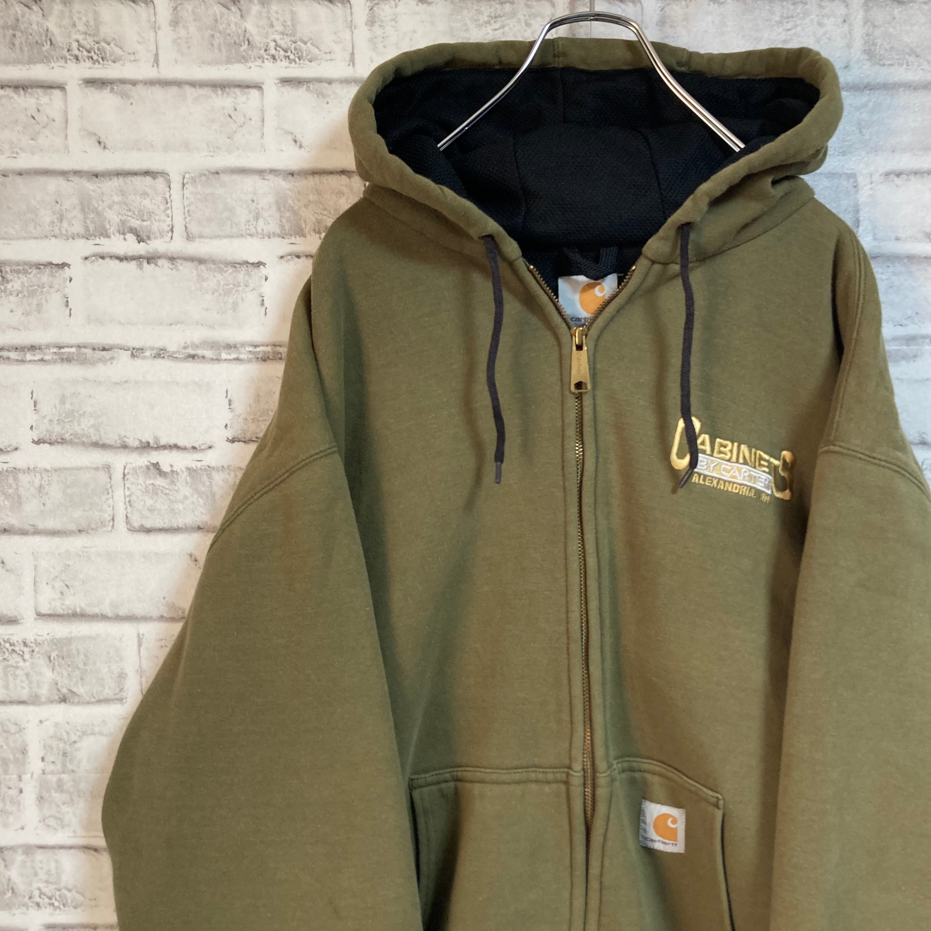 Carhartt】Zip Hoodie 2XL 2000s Y2K フルジップパーカー 企業モノ ...