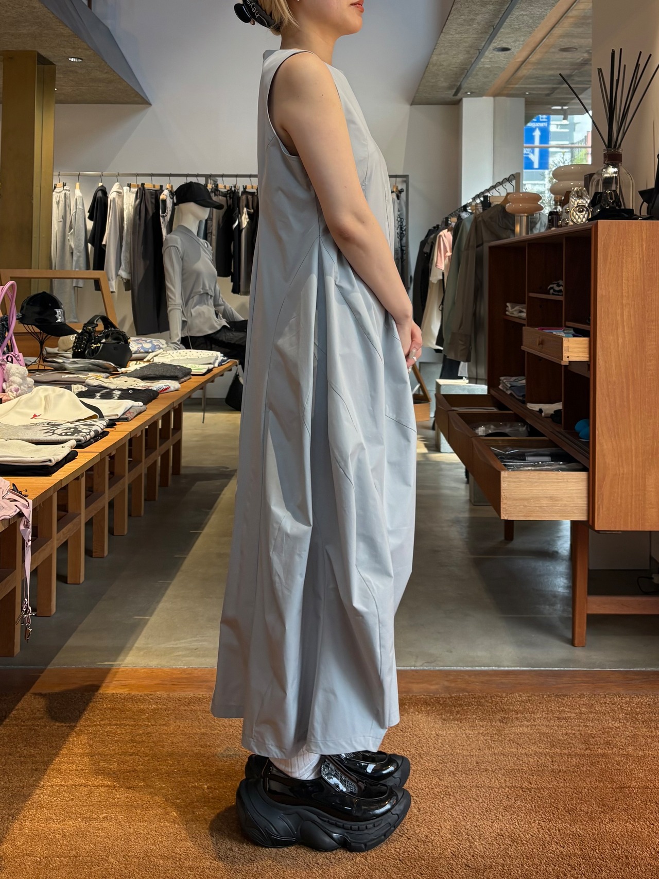【26SS】nagonstans ナゴンスタンス / ridge line dress - 4
