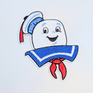 送料無料! ★刺繍アイロンワッペン★【 Ghostbusters ( ゴーストバスターズ ) 】 マシュマロマン 〚アメリカン雑貨 アメトイ〛