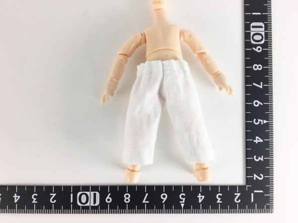 燦燦7b ドール服 1/6 オビツ11 イージーパンツ(ワイド)白オックス 15109 - 画像2