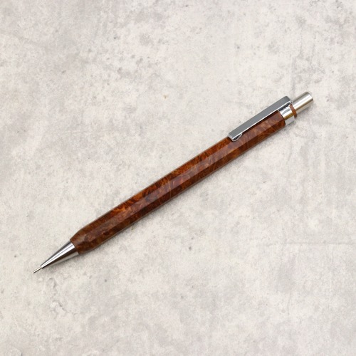 10/16 九角軸シャープペンシル（スタビライズドウッド）１２