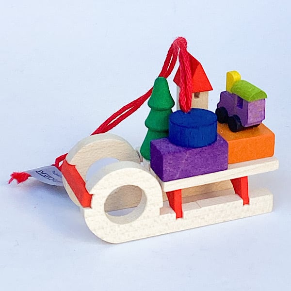 グラウプナー社／オーナメント そり ボーネルンド デコア社クリスマス