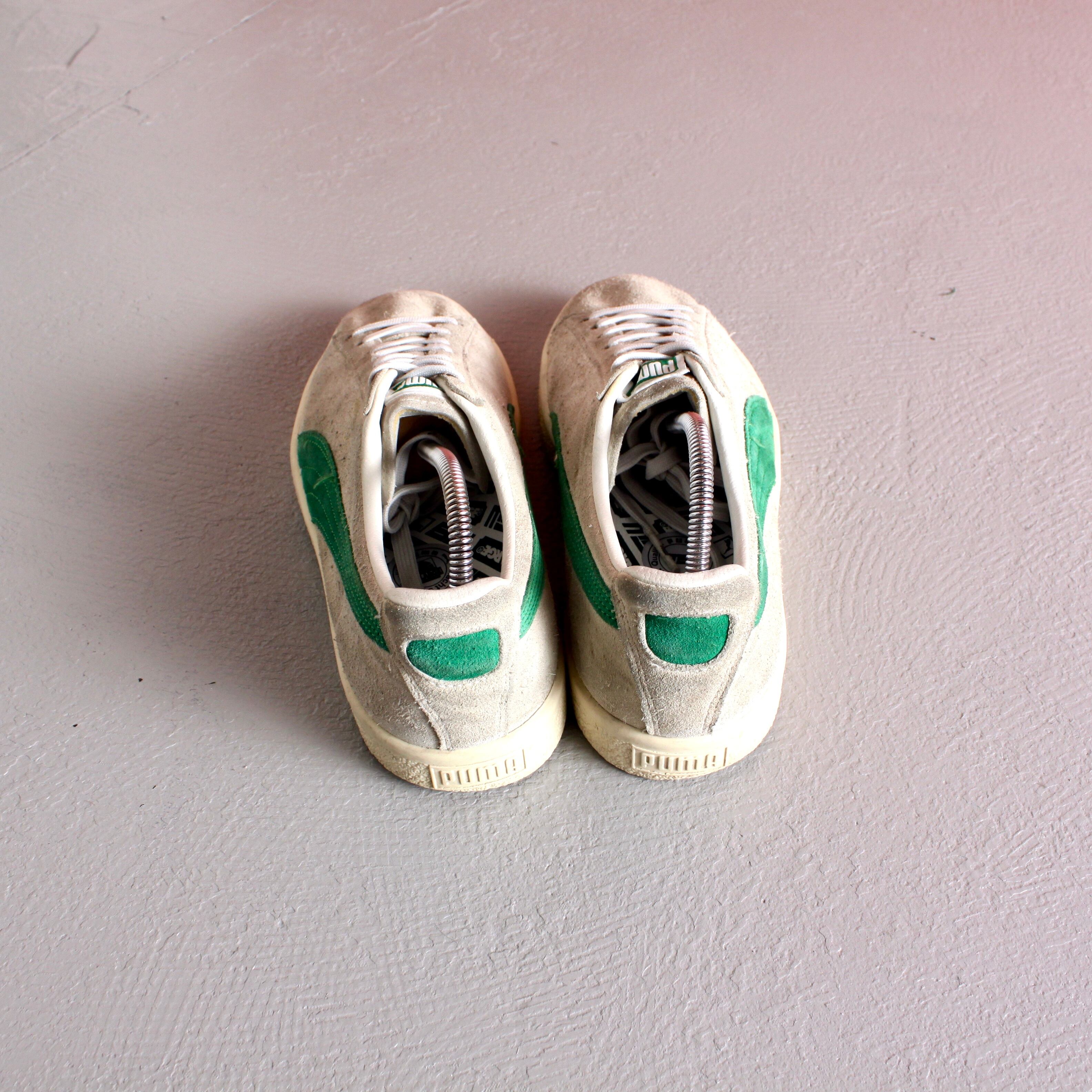 0484. puma clyde × xlarge × mita sneakers whisper white kelly