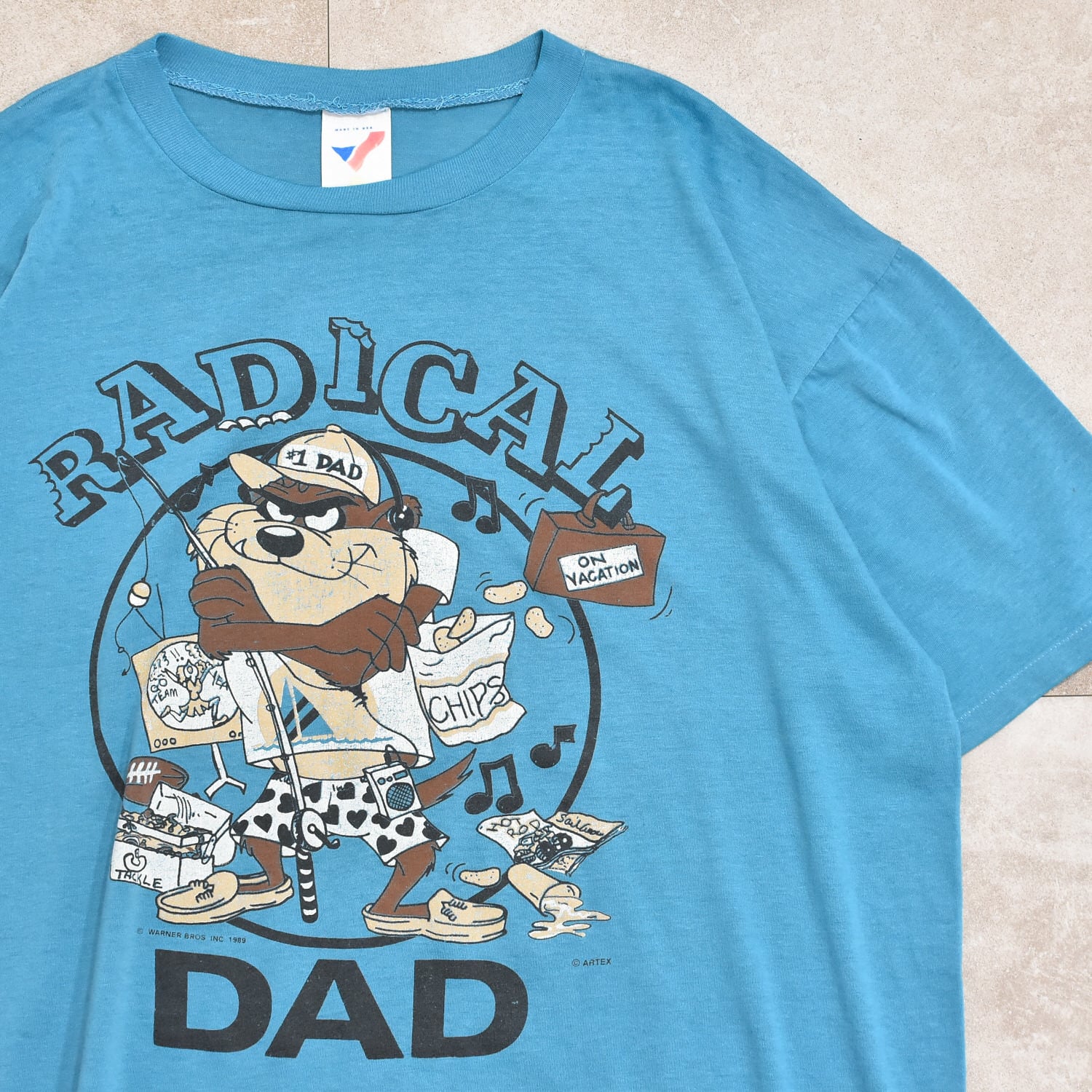 80s USA LOONEY TUNES Tasmanian Devil T-shirt | 古着屋 grin days