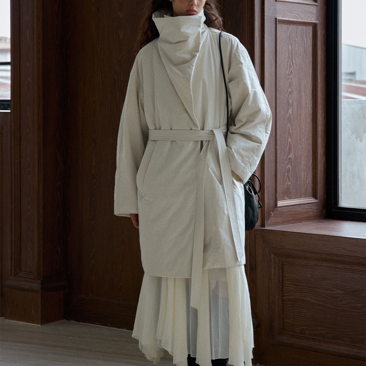 Soft Drape Long Coat T3860