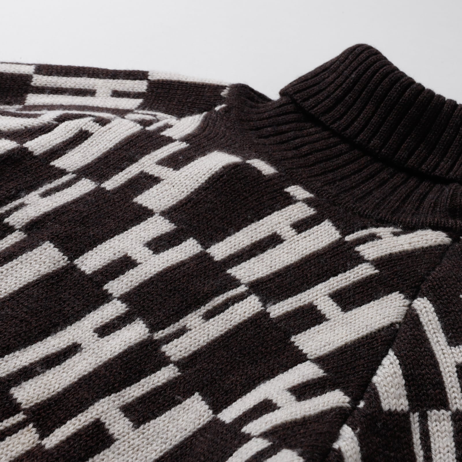 極美品】Hermes wool Knit turtleneck sweater made in Italy big size