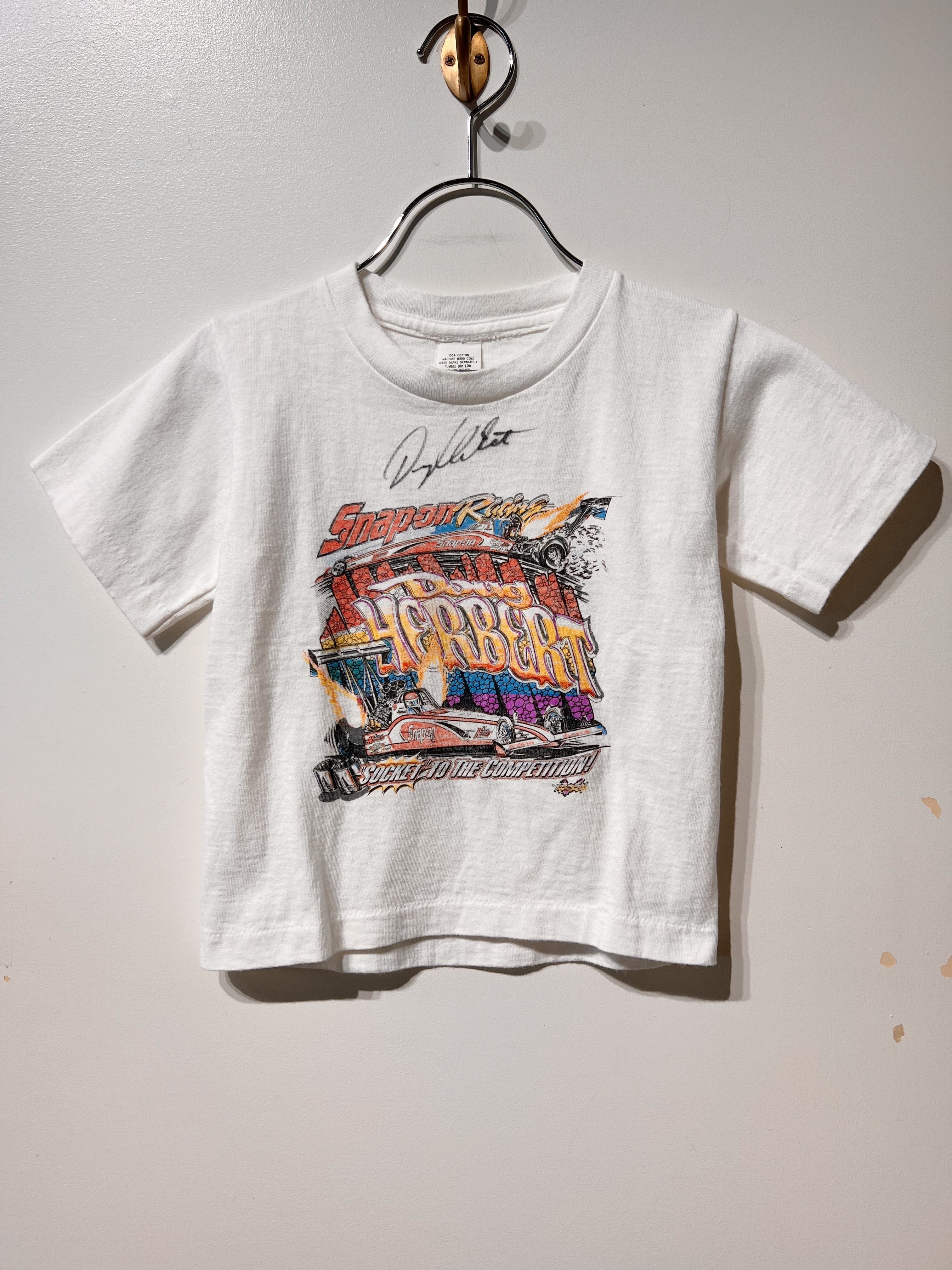(KD615)100size /Snap-on racing Doug Herbert signed T shirt made in USA