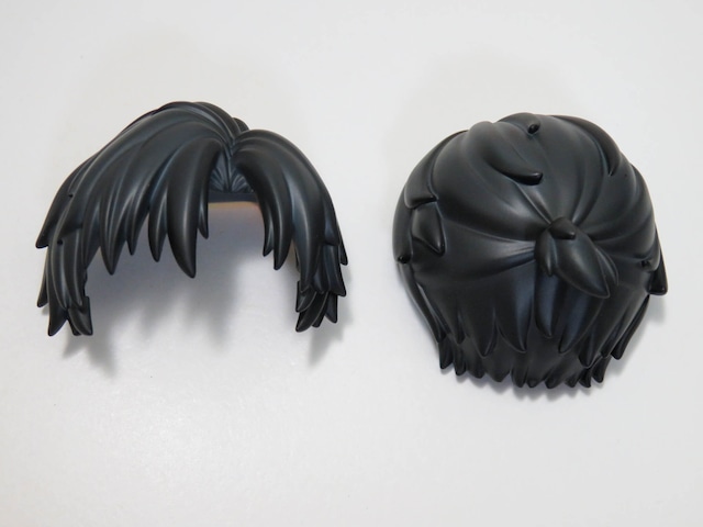 【2994】 黒眼鏡 髪パーツ ショート　ねんどろいど