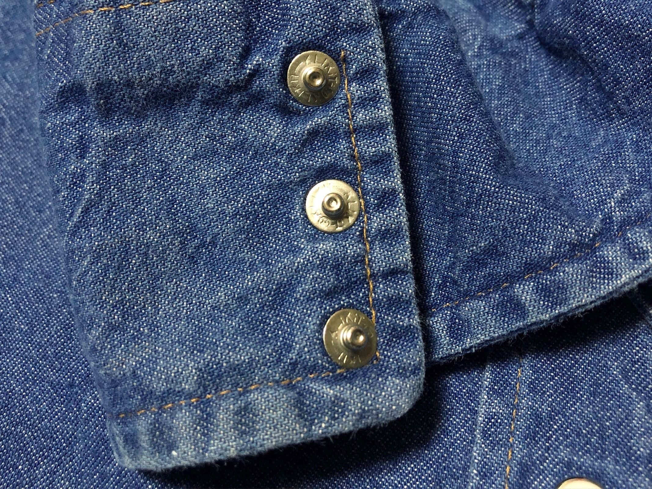 90s Wrangler ラングラー 27MW デニムウエスタンシャツ【16h-34 90s Wrangler ラングラー 27MW デニムウエスタンシャツ【16h-34