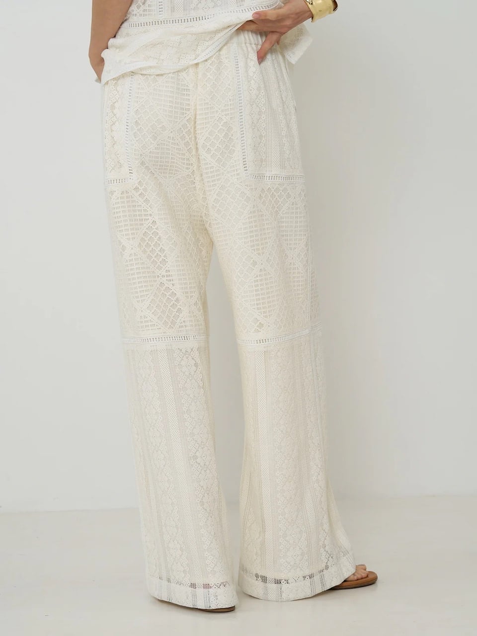 【CHIGNON】パッチワークレースパンツ　3561-051BZ