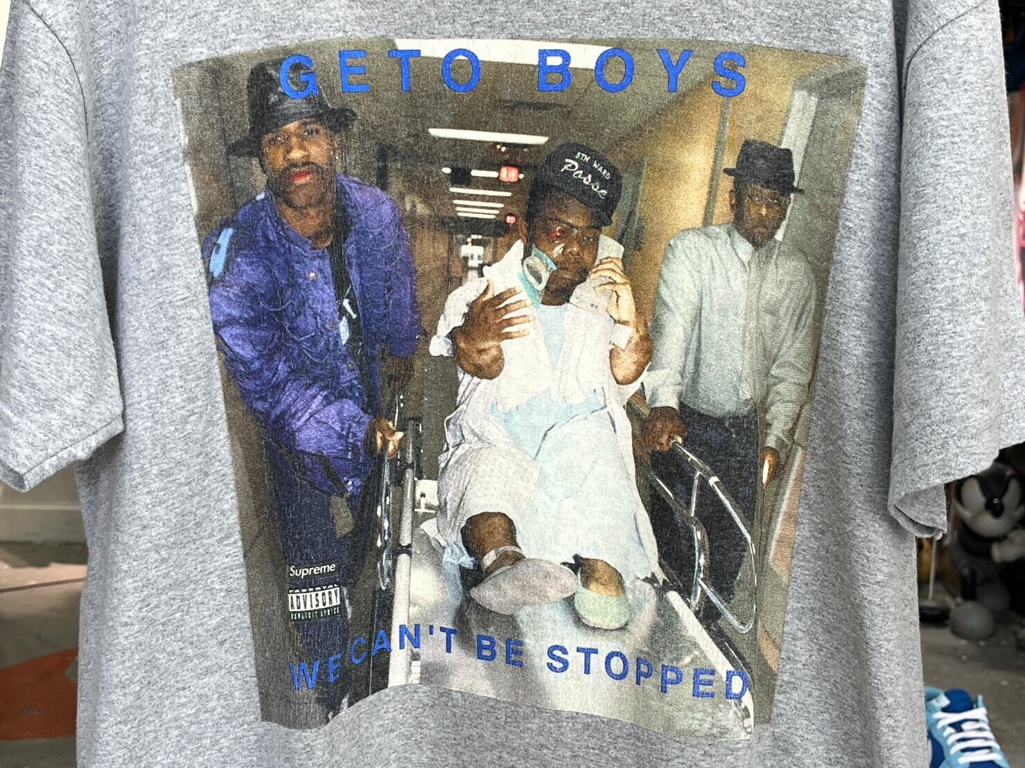 Supreme RAP-A-LOT RECORDS GETO BOYS TEE HEATHER GREY XL 10657 