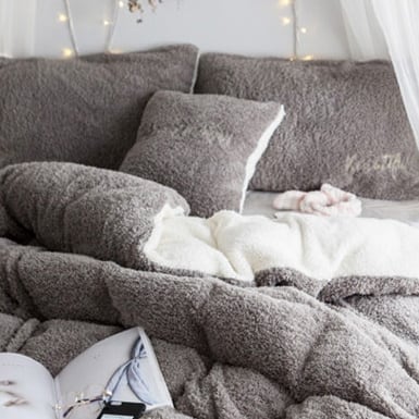 SALE!!】即納☆ふわふわ もこもこ バイカラー あったか ベッドスカート