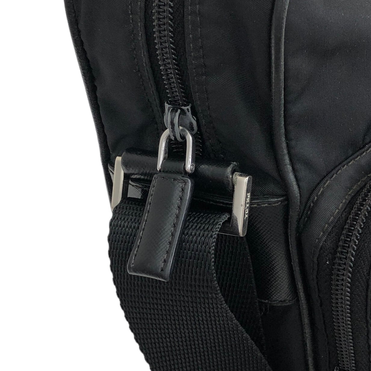 PRADA プラダ ショルダーバッグ ブラック ナイロン vintage