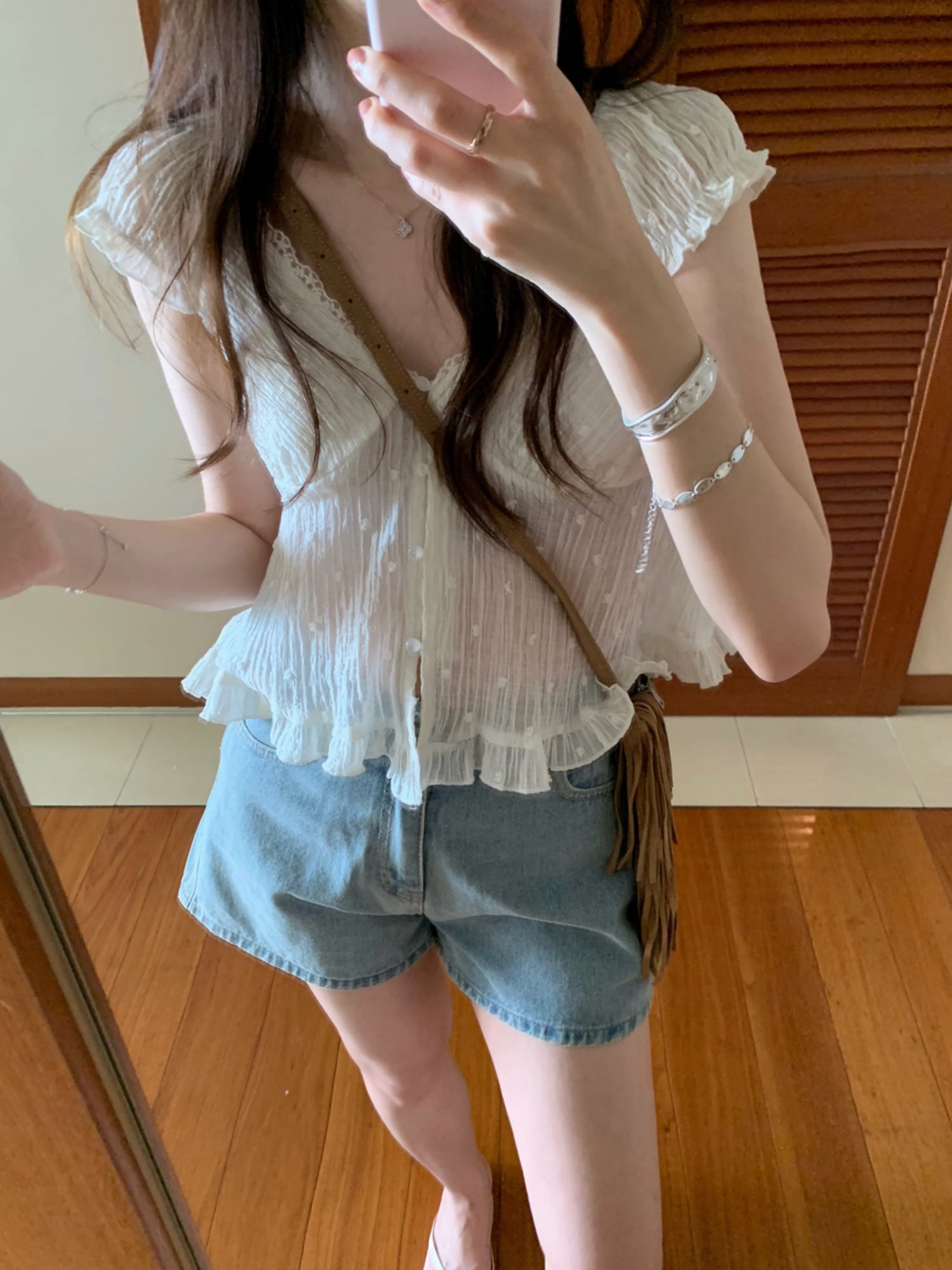 (予約)P.Y.T / Smoothie short denim
