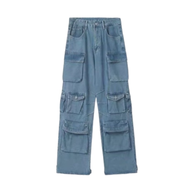 Multi-pocket drop work pants