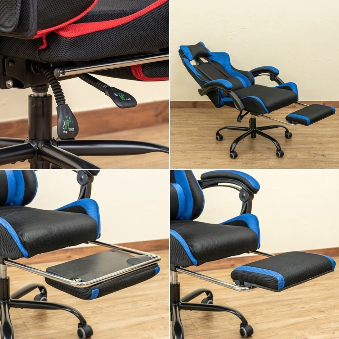 メッシュゲーミングチェア座椅子 BK/BL/GR/RD 送料込み メッシュ  