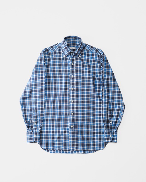 [2010s-] "ERRICO FORMICOLA" Flannel Check B.D. Shirt (Made in Italy)