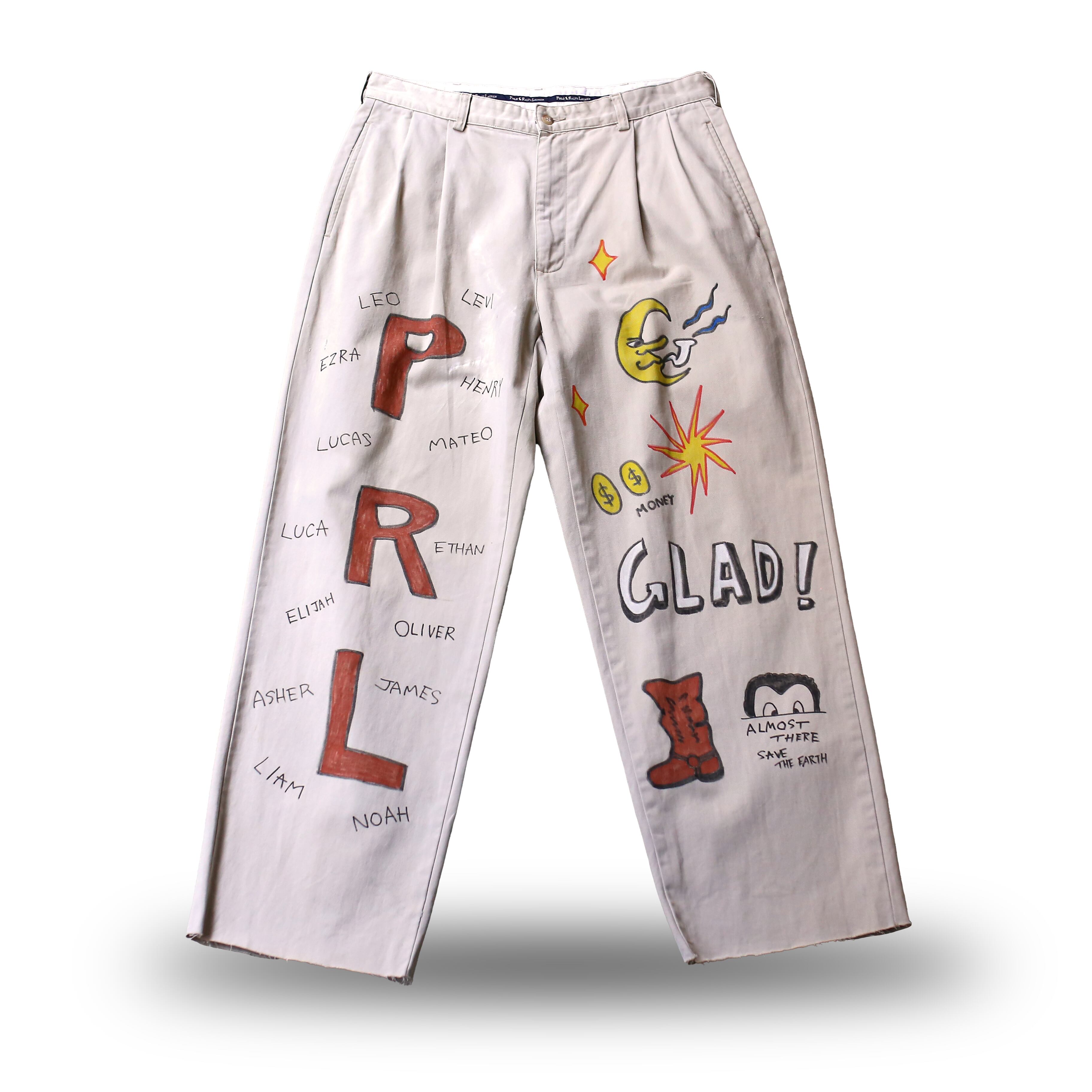 RALPH LAUREN】HAND PAINT DESIGN MEMORIAL PANTS / ラルフローレン