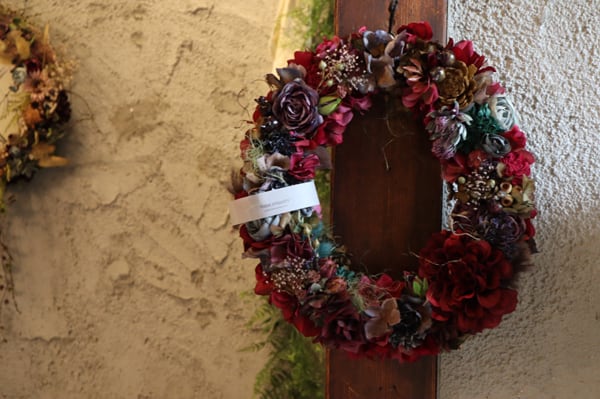 プリザードフラワー ドライフラワー フラワーリース大 te0014 | TIEDE