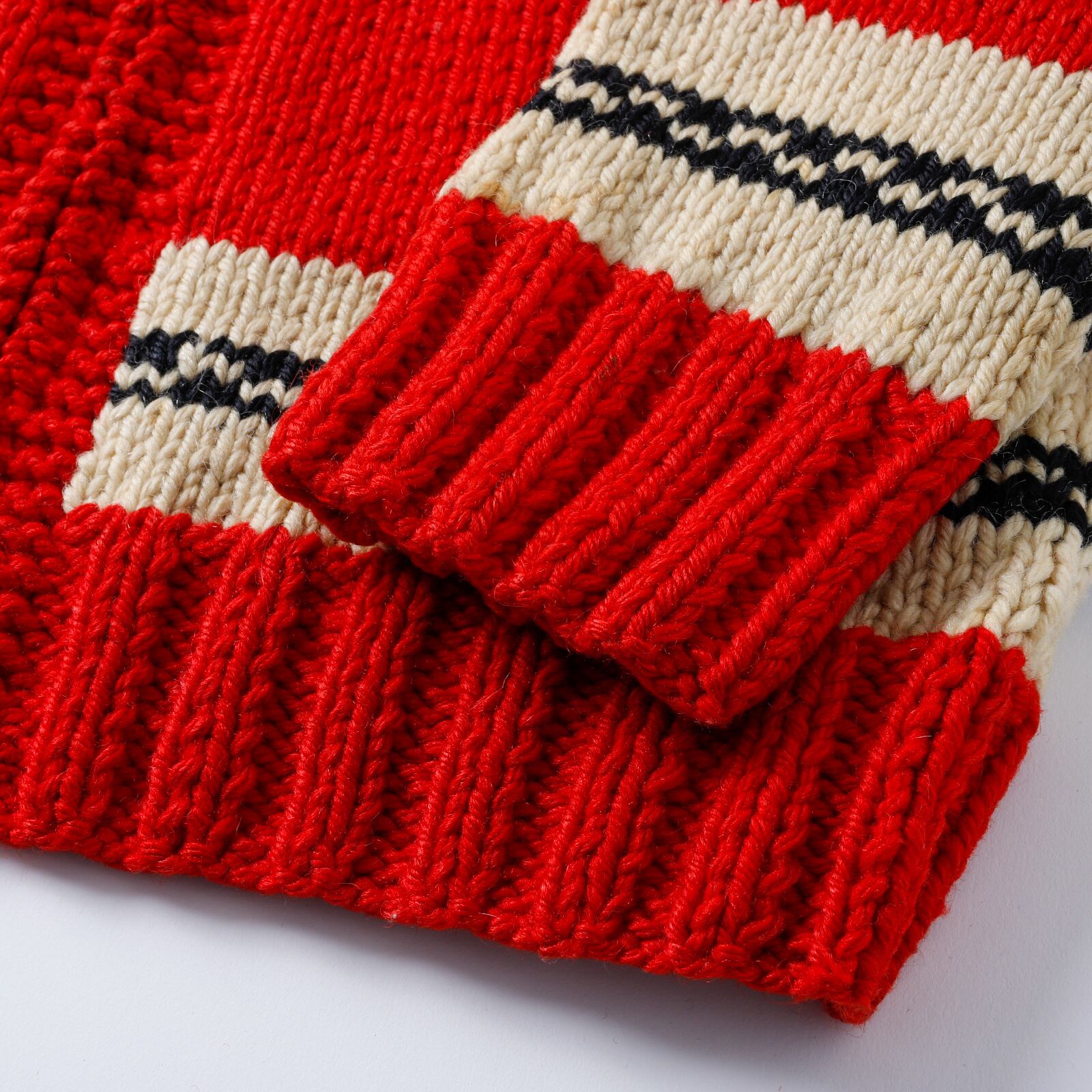 極美品】50s special cowichan knit sweater made in USA CONMAR zip
