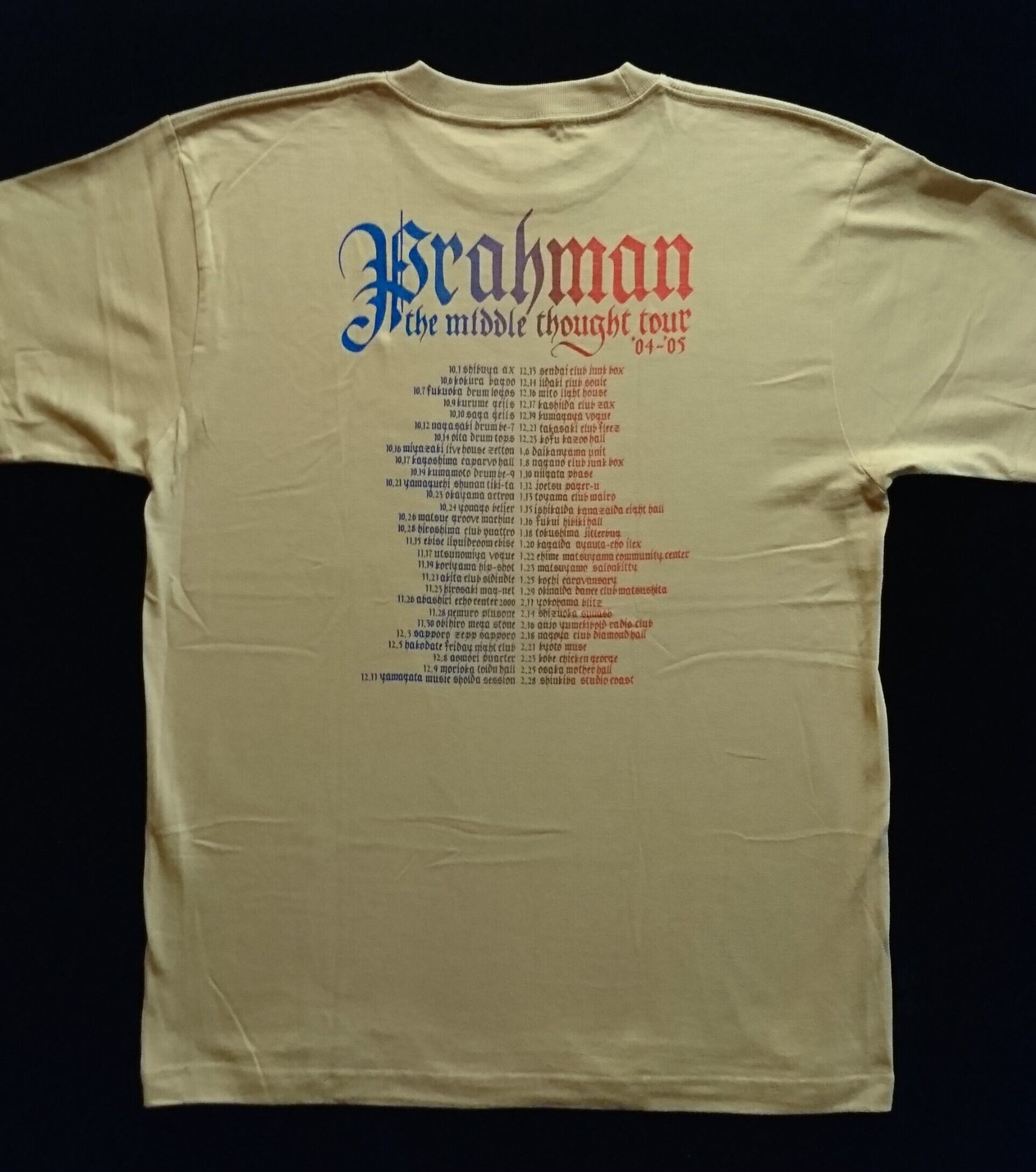 BRAHMAN The Middle thought Tour 04-05 Tシャツ | 情熱古着店