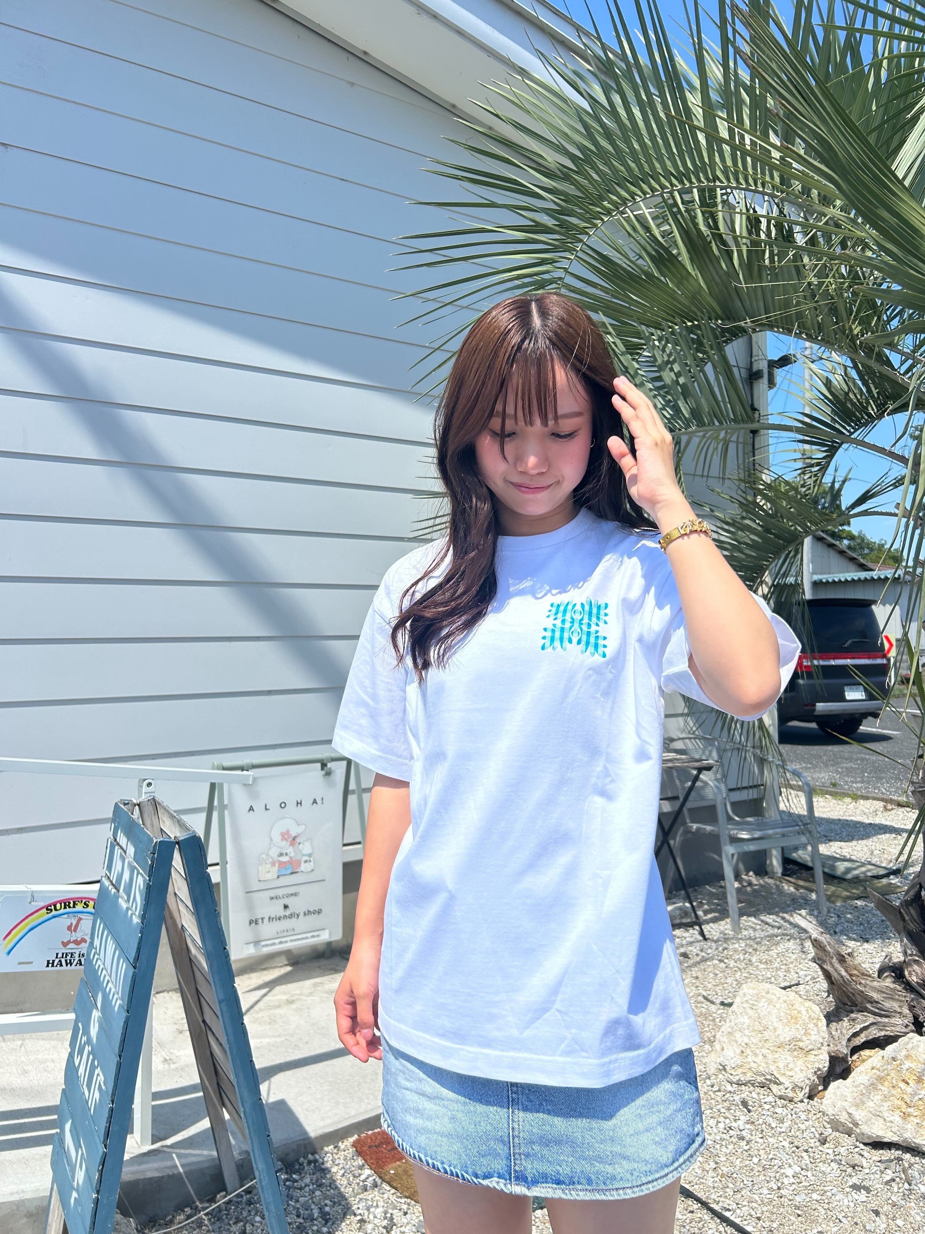 【mapuaコラボ】パラカチェック ラウアエTシャツ ¥6,990×tax