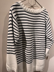 Jantzen USA Striped Cotton Knit Sweater