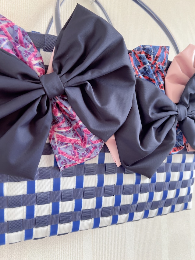 プラかごリボンバッグ