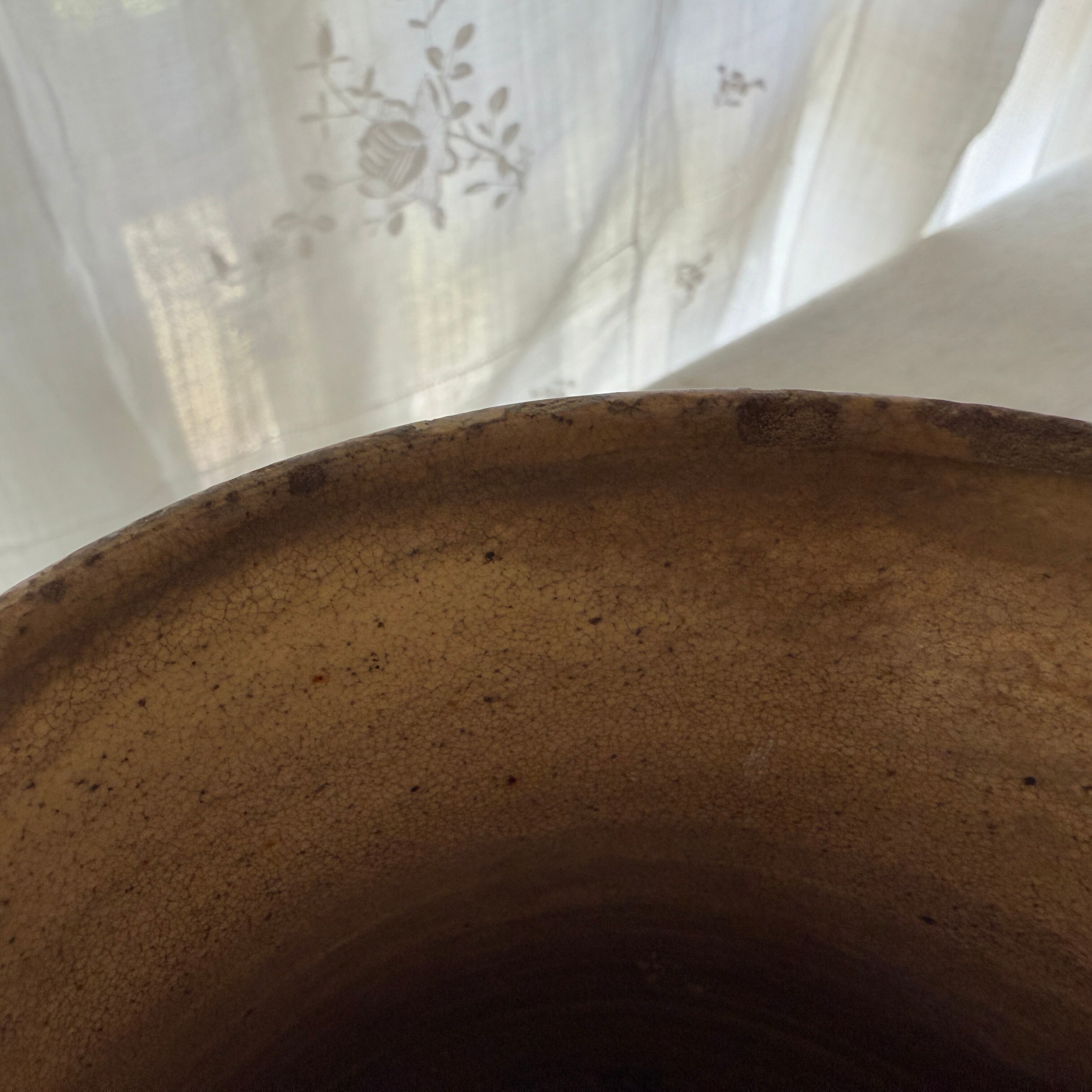 19th Century Provancal Terracotta Water Jug-Large Glazed