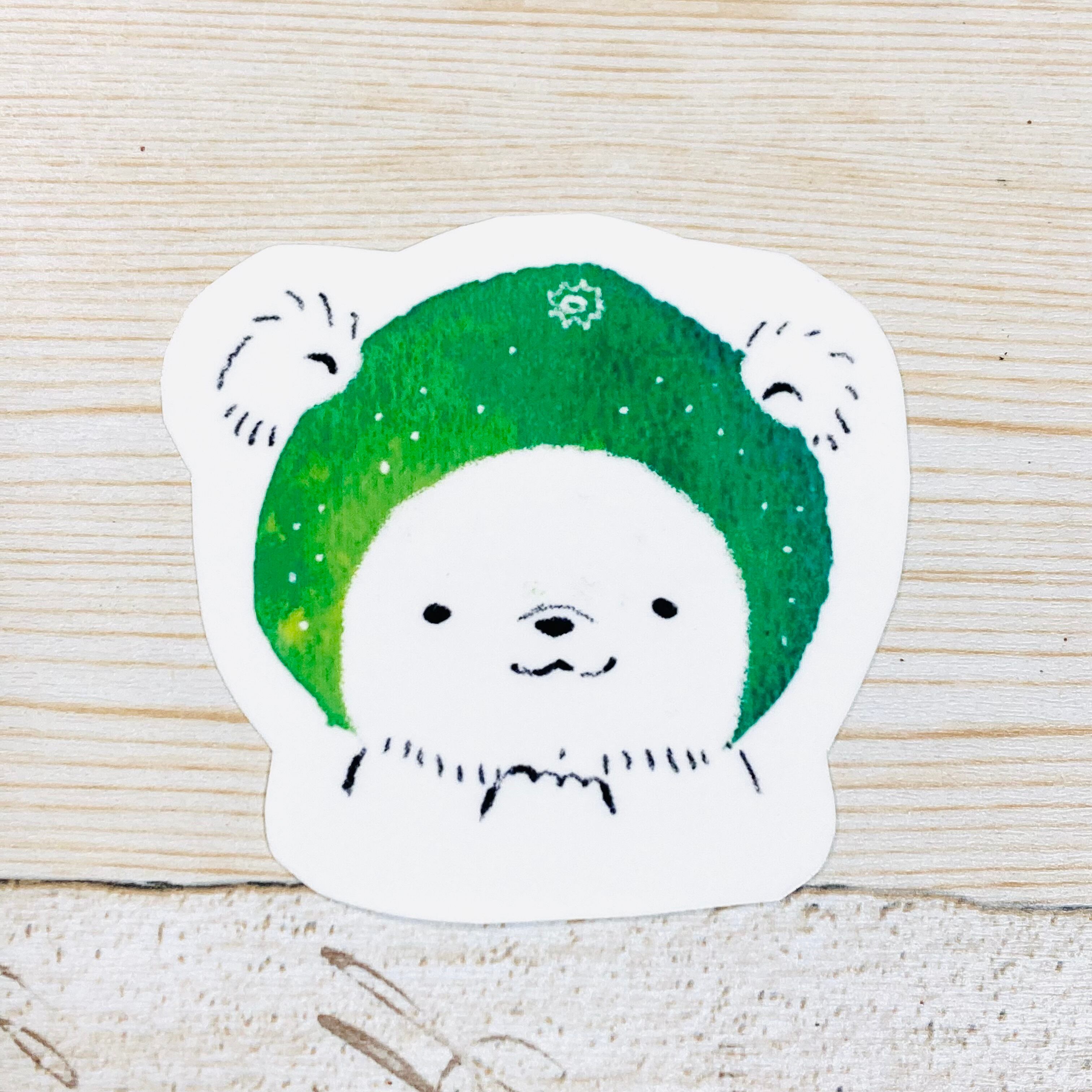 白くまステッカー◎柑橘的