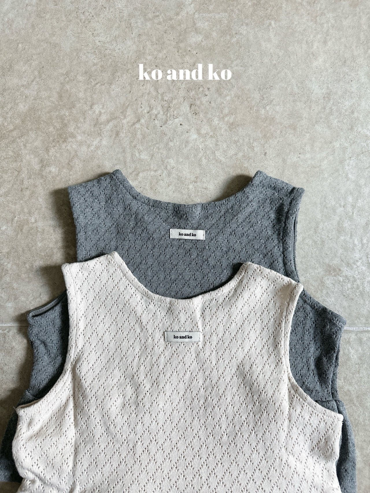 韓国子供服 / 26Autumn / 〖取寄〗ko and ko / ニットシャーリングトップ / ベビー服 / キッズ服 *XXS~L*