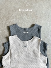 韓国子供服 / 26Autumn / 〖取寄〗ko and ko / ニットシャーリングトップ / ベビー服 / キッズ服 *XXS~L*
