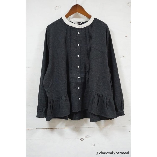 nachukara(ナチュカラ）ビエラ ピンタックブラウス