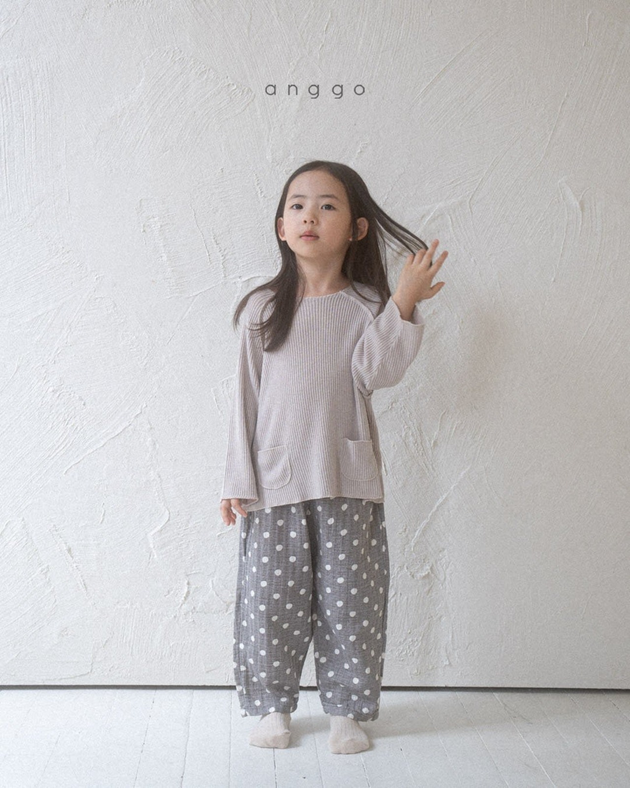 【anggo】ミルクティTシャツ クリーム 80〜120cm 240850 - 15