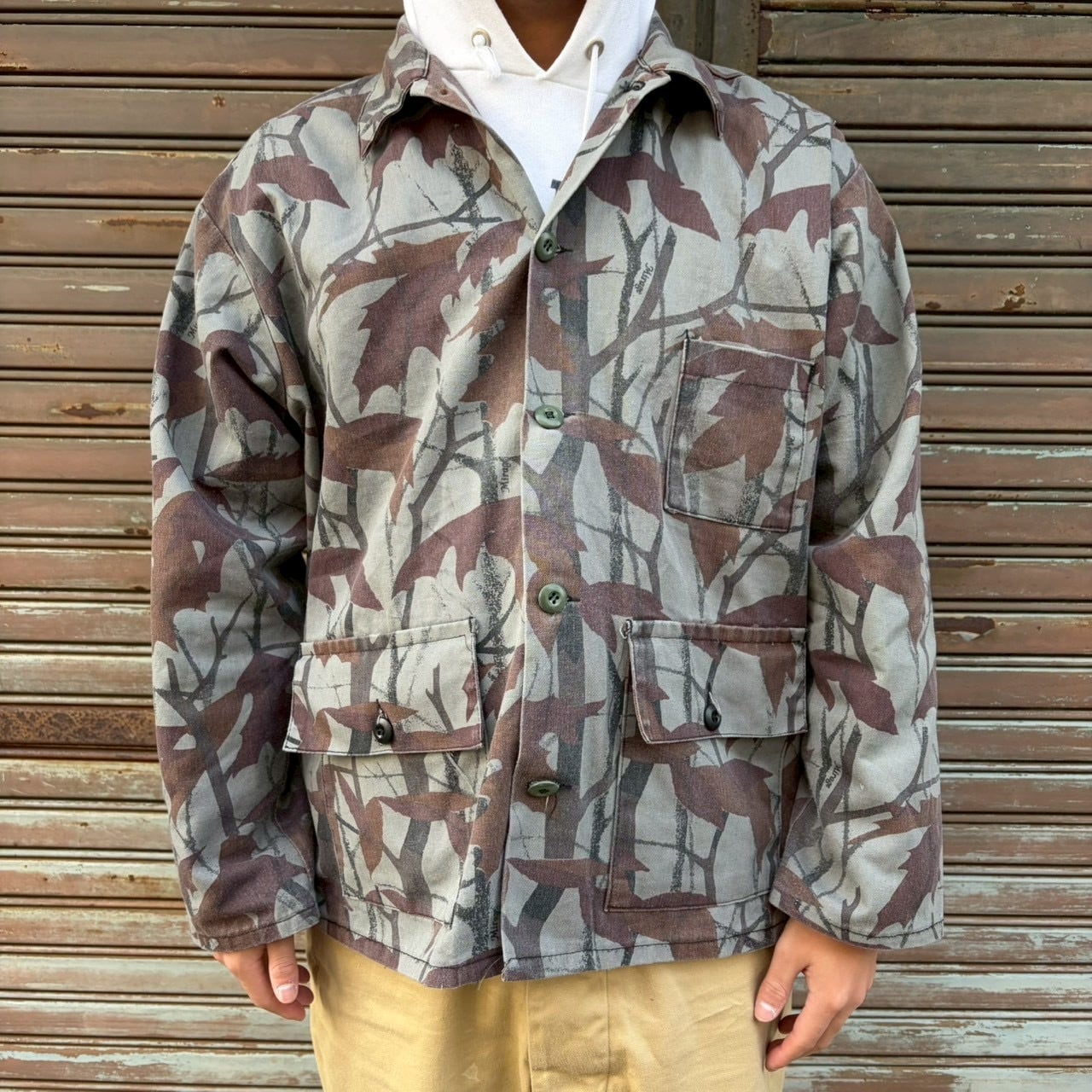 USA製 80s RANGER リアルツリーカモ ハンティングジャケット XL 迷彩